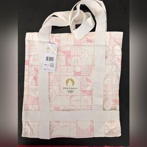 Paris 2024 Olympics Official Hospitality Canvas Bag Reusable Tote Collec…